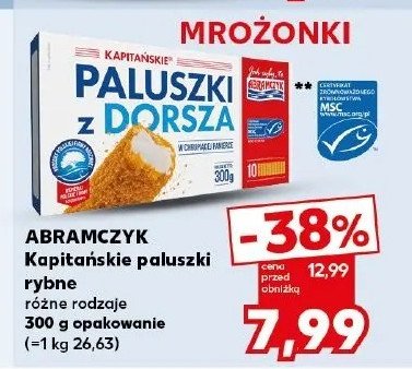 Paluszki z dorsza Abramczyk promocja w Kaufland