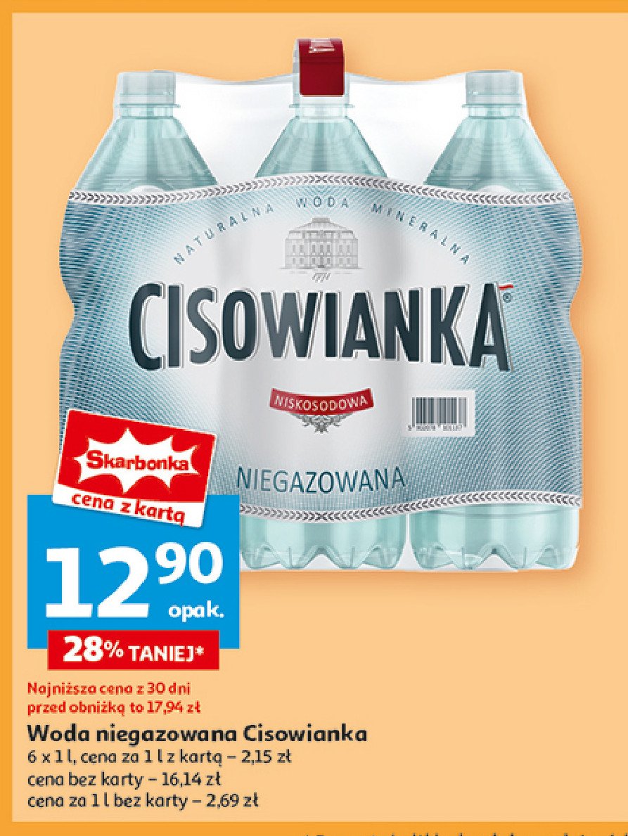 Woda  gazowana Cisowianka promocja