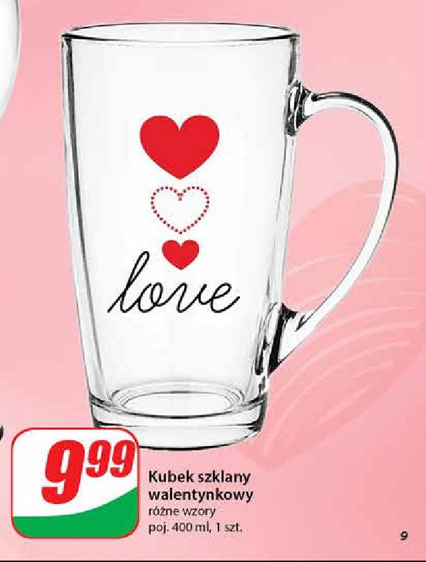 Kubek walentynkowy 400 ml promocja