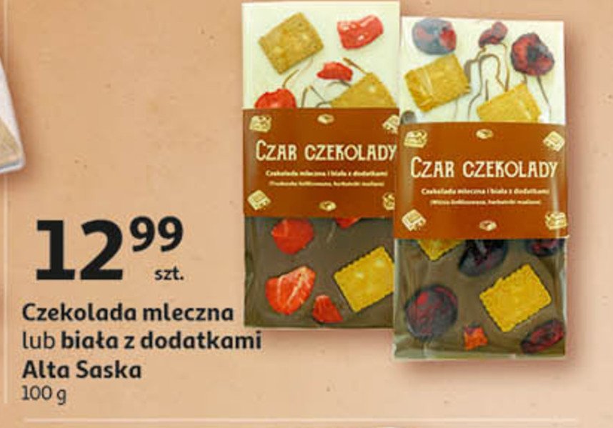 Czekolada mleczna Alta saska promocja