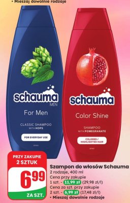 Szampon do włosów Schauma Color Shine with Pomegranate promocja w Dino