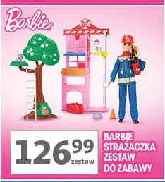 Lalka barbie kariera - strażaczka Mattel promocja