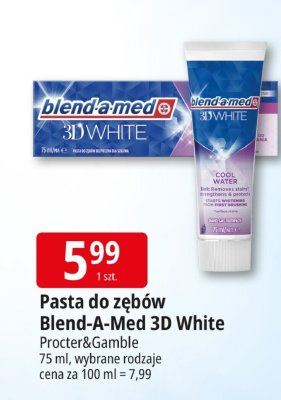Pasta do zębów Blend-A-Med 3D White Procter&Gamble promocja w Leclerc