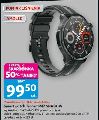 Smartwatch Tracer SM7 SHADOW promocja w Auchan