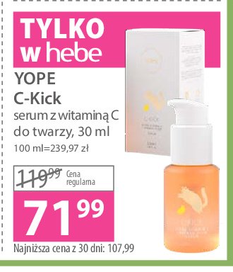 Serum z witaminą c YOPE C-KICK promocja