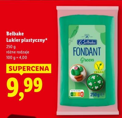 Lukier plastyczny Belbake Lukier plastyczny różne rodzaje promocja w Lidl