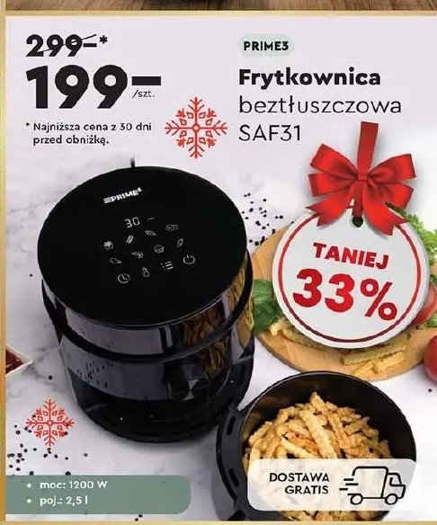 Frytkownica saf31 Prime3 promocja w Biedronka