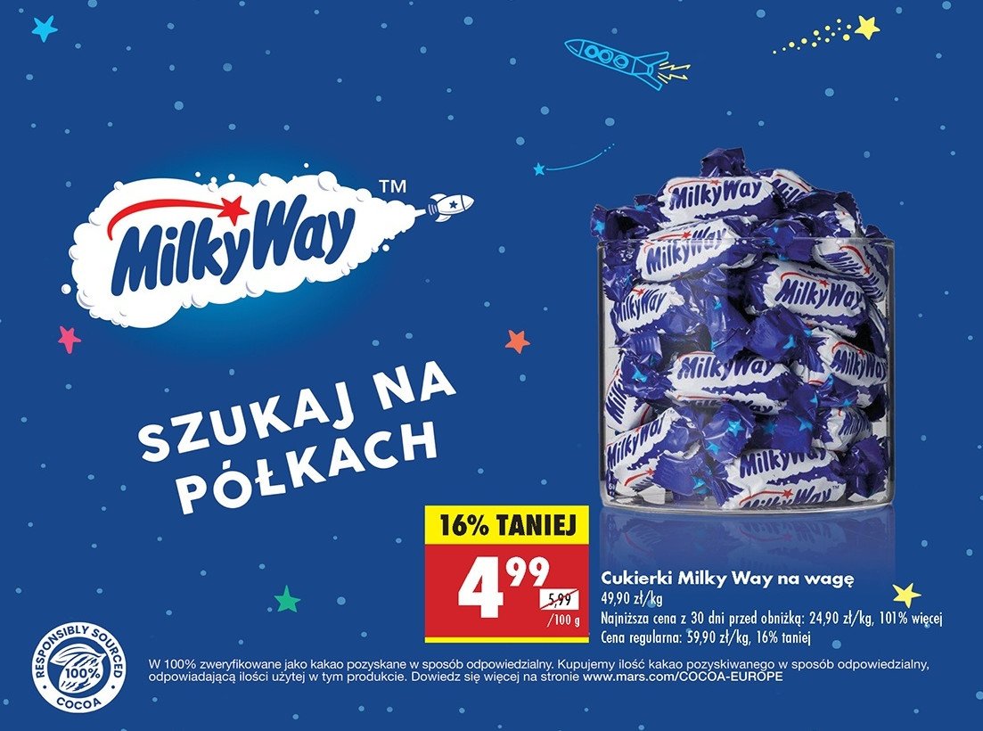 Cukierki Milky way promocja