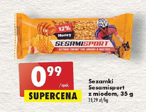 Sezamki z miodem Sesamisport promocja