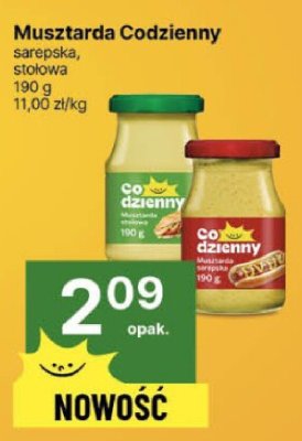 Musztarda Codzienny sarepska, stołowa promocja w Delikatesy Centrum