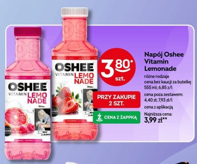 Napój Oshee Vitamin Lemonade różne rodzaje promocja w Żabka