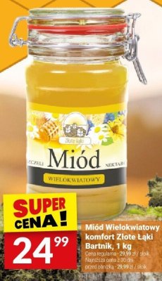 Miód wielokwiatowy komfort Złote Łąki Bartnik, 1 kg promocja w Twój Market