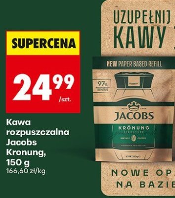 Kawa rozpuszczalna Kronung 150g promocja w Biedronka