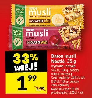 Baton musli Nestlé, 35 g promocja w Twój Market