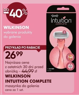 WILKINSON INTUITION COMPLETE maszynka do golenia promocja w Super-Pharm