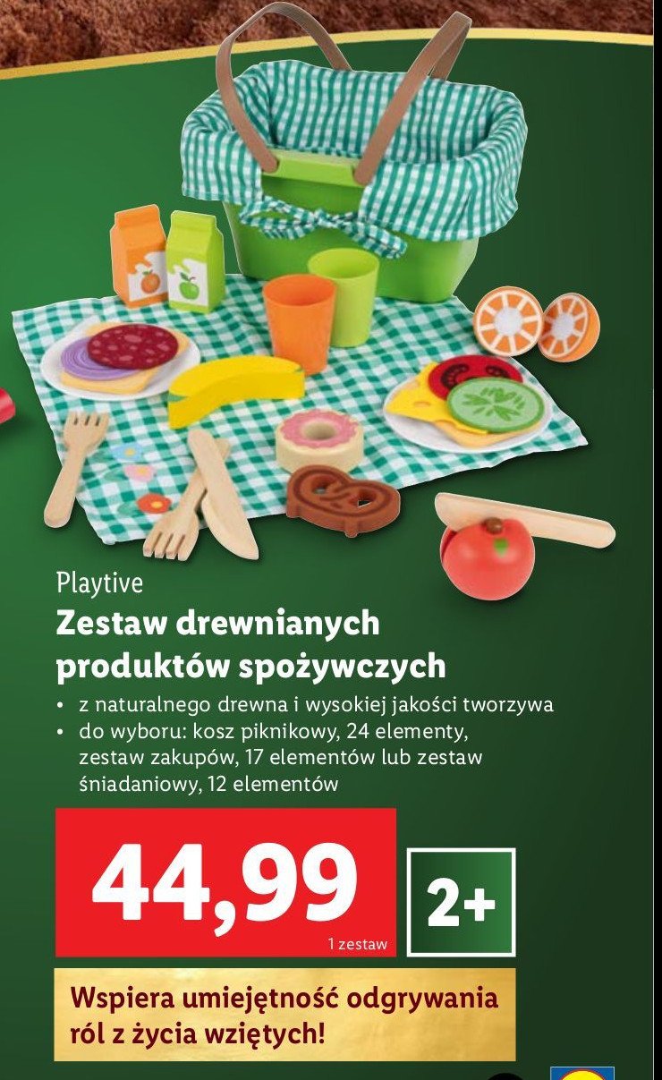 Drewniany zestaw zakupów Playtive promocja