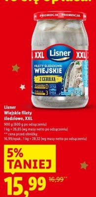 Wiejskie filety śledziowe XXL promocja w Lidl