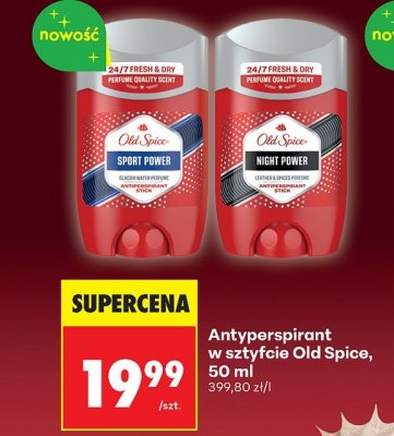 Antyperspirant w sztyfcie Old Spice Night Power, 50ml promocja w Biedronka