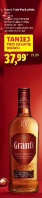 Whisky Grant's Triple Wood promocja w Lidl