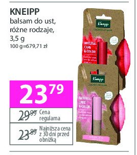 Balsam do ust natural rose Kneipp promocja