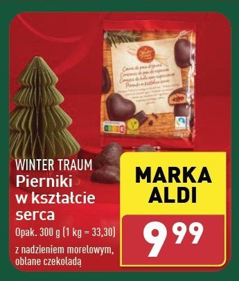 Pierniki serca z nadzieniem morelowym Wintertraum promocja