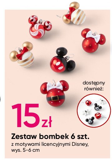 Zestaw bombek disney promocja w Pepco