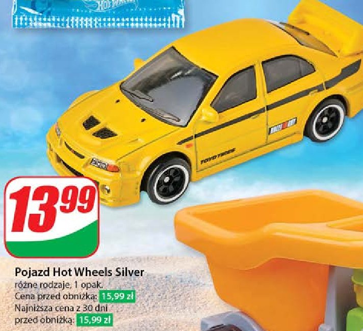 Pojazd silver Hot wheels promocja w Dino