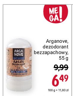 Dezodorant ałun bezzapachowy Arganove promocja