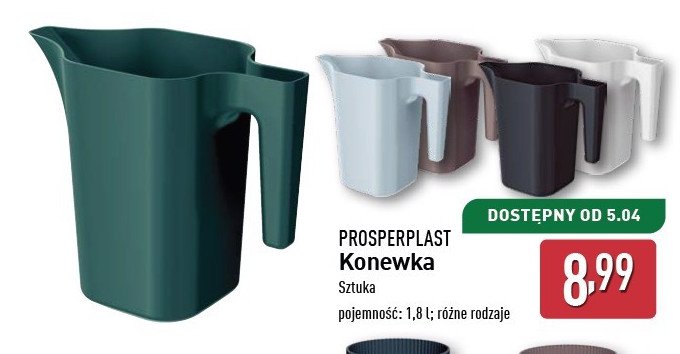 Konewka jug 1.8 l Prosperplast promocja w Aldi