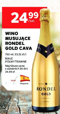 Wino RONDEL GOLD CAVA promocja w Stokrotka