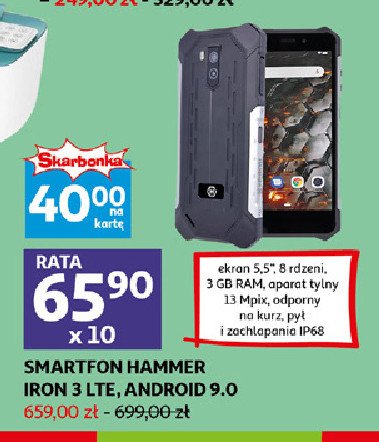 Smartfon iron 3 srebrny Hammer (telefony) promocja