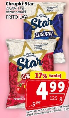 Chrupki Star FRITO LAY promocja w Prim Market
