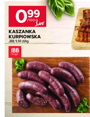 Kaszanka kurpiowska Jbb bałdyga promocja