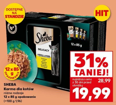Karma dla kotów Delicacy Sheba promocja w Kaufland