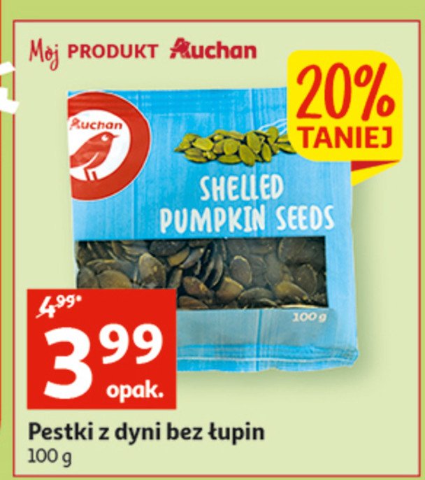 Pestki dyni bez łupiny Auchan promocja