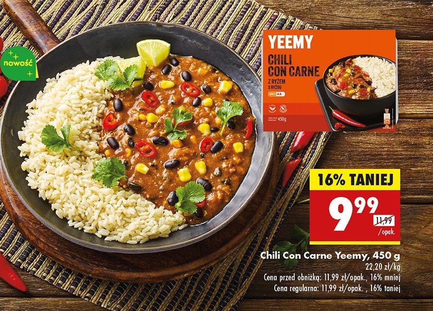 Chilli con carne Yeemy promocja