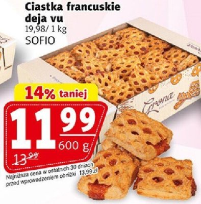 Ciastka francuskie deja vu SOFIO promocja w Prim Market
