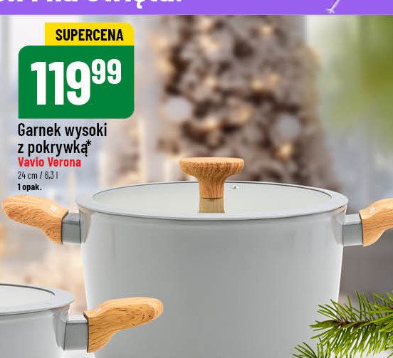 Garnek wysoki z pokrywą verona 20 cm Vavio promocja