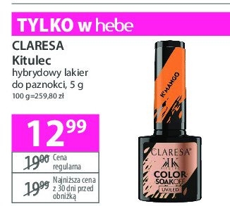 Lakier hybrydowy k'mango Claresa promocja