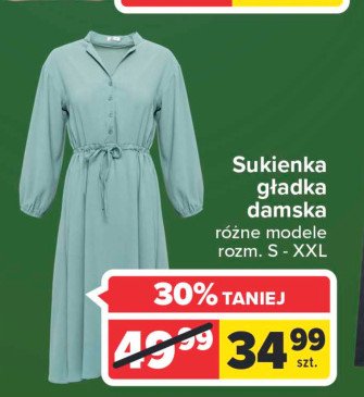 Sukienka damska długa s-xxl Auchan inextenso promocja