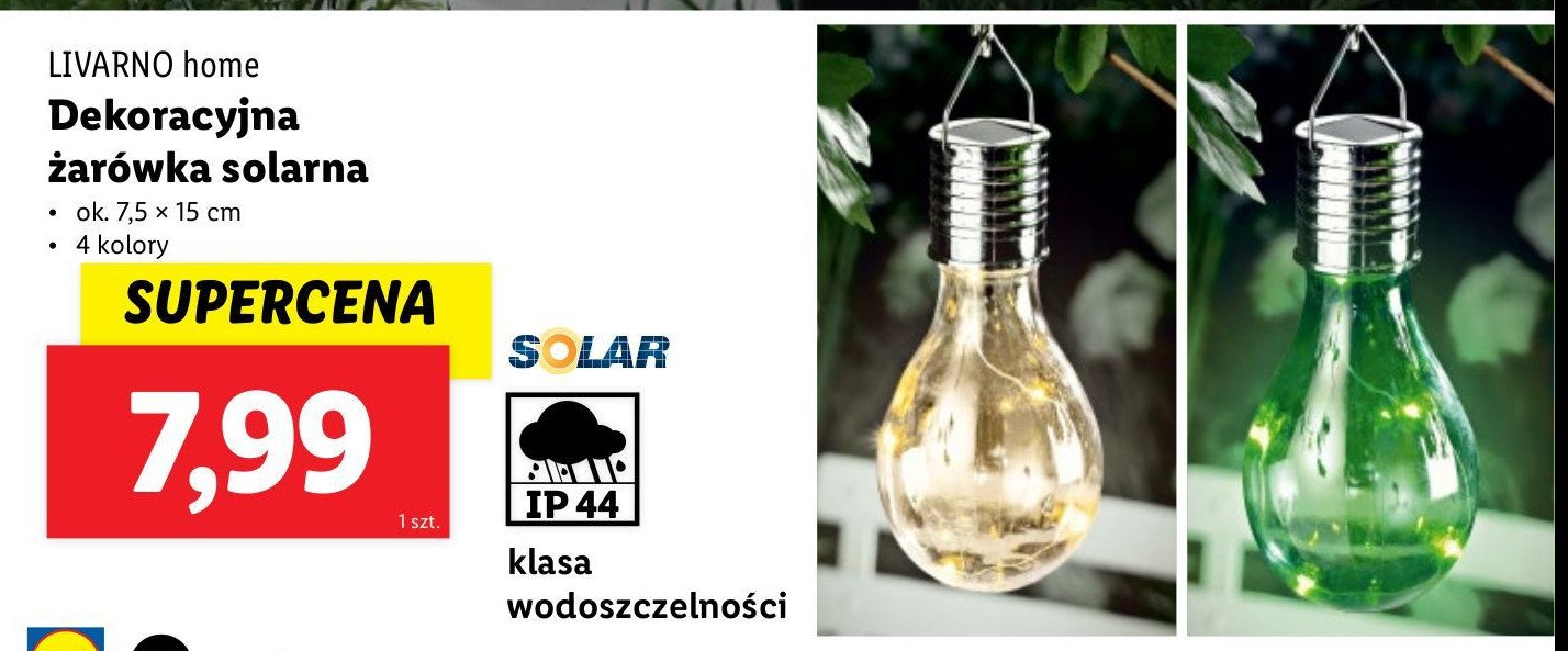 Żarówka solarna led LIVARNO HOME promocja w Lidl