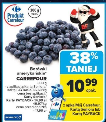 Borówki promocja w Carrefour