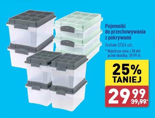 Pojemniki do przechowywania z pokrywami promocja