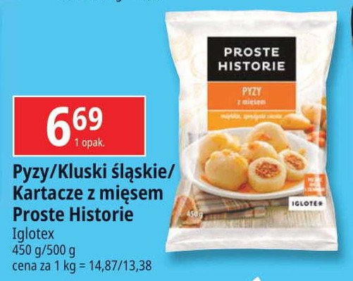 Pyzy z mięsem Iglotex proste historie promocja