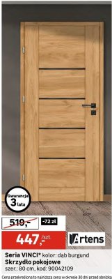 Drzwi pokojowe Seria VINCI dąb burgund promocja w Leroy Merlin