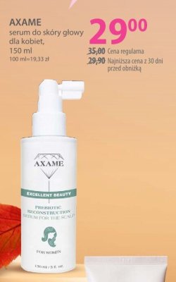 Serum do skóry głowy AXAME dla kobiet promocja w Hebe