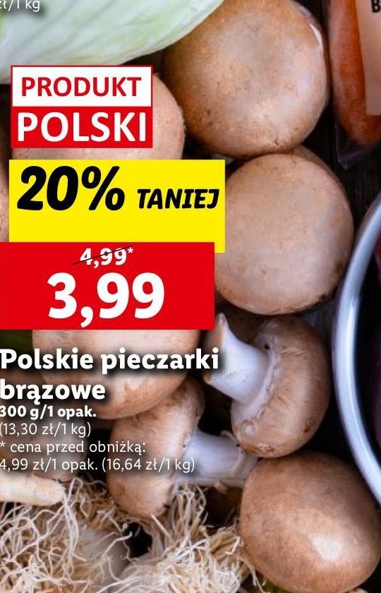 Pieczarki brązowe promocja