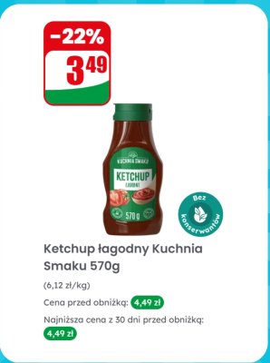 Ketchup łagodny  promocja w Dino