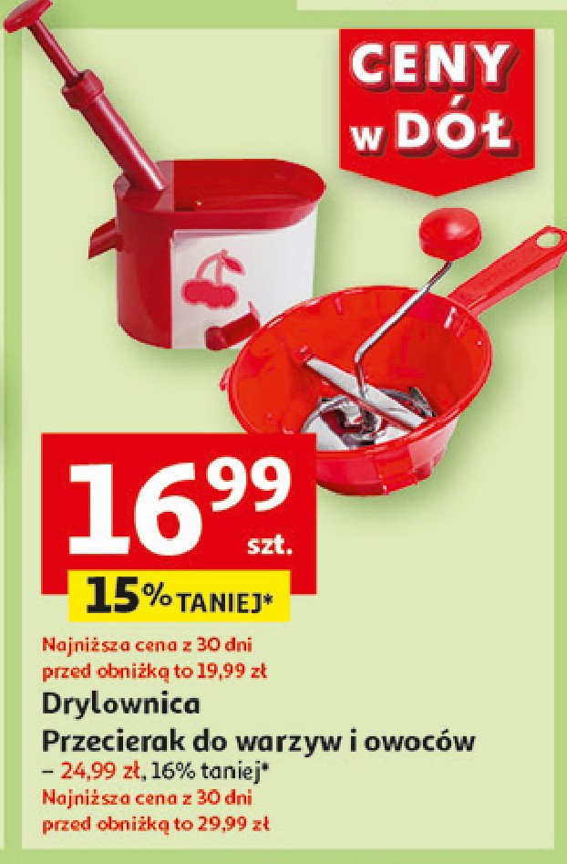 Przecierak do owoców promocja