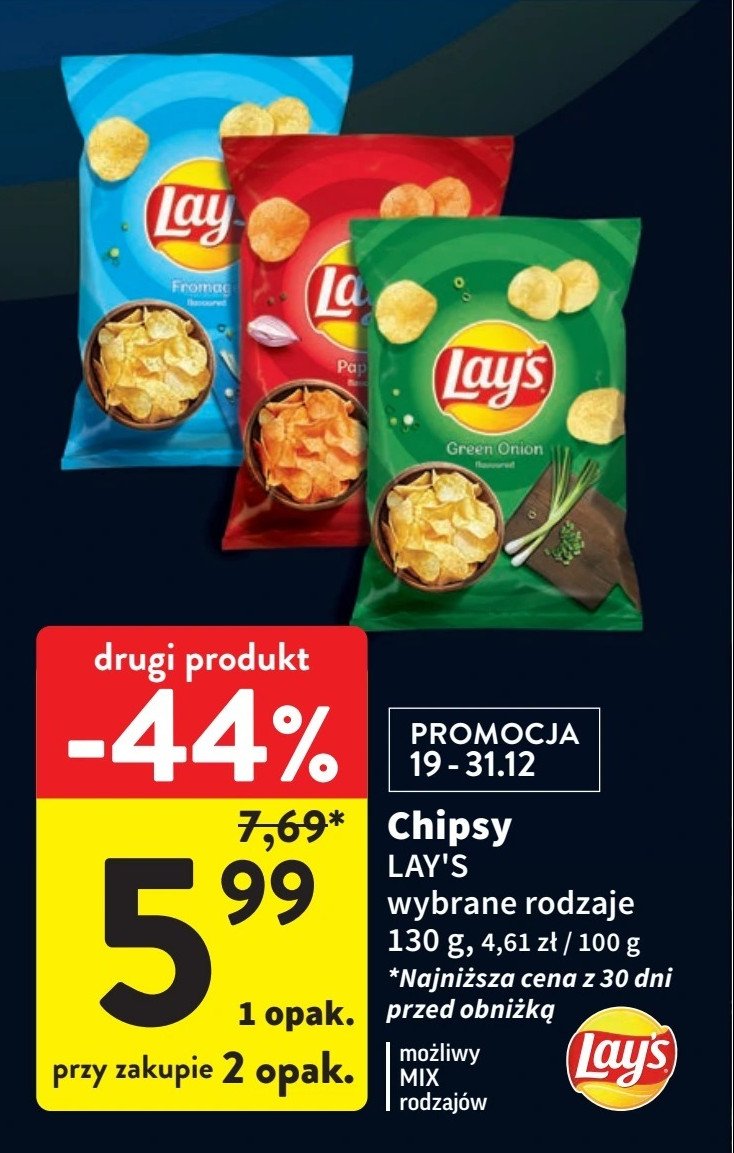 Chipsy fromage Lay's Frito lay lay's promocja w Intermarche